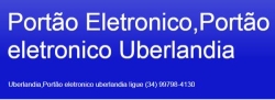 Portão eletrônico Uberlândia