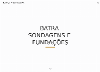 Batra Sondagens e Fundaçoes
