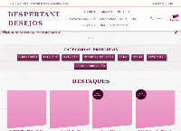 Site do Despertando Desejos Sex Shop - Artigos Eróticos