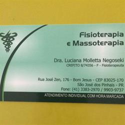 Consultório de Fisioterapia e Massoterapia Dra. Luciana Molletta Negoseki