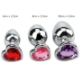 Plug Anal em Metal com Strass
