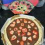 Pizza de morango com Chocolate