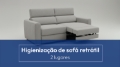 Higienização de Sofá Retrátil 2 Lugares (Tecido)
