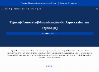 Site do Recreio dos Bandeirantes Aquecedores|Conserto Manutenção de Aquecedores