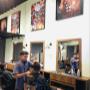 Interior da barbearia