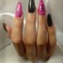 Unhas acrilicas decoradas esmaltação em gel