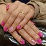 esmaltação-em-gel-rosa-decoracão-flores-pedreria