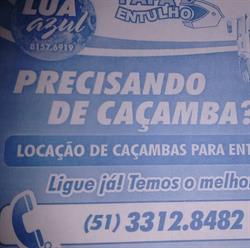 Lua Azul Entulhos