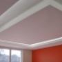 Rebaixamento de gesso de teto rasgado