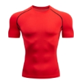 Camisa de Compressão e Secagem Rápida Vermelho
