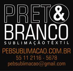 Preto e Branco Sublimação