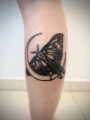 Tatuagem Blackwork Mariposa