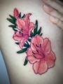 Tatuagem Colorida de Flor