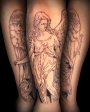 Tatuagem Gravura Estátua de Anjo
