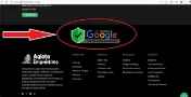 Botão de verificação do Google em todas nossas páginas do site.