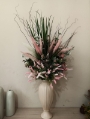 Arranjo de flor com vaso decoração interna e externa