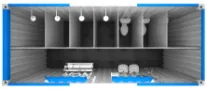 Container 6m banheiro