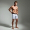 modelo cueca boxer antimicrobiana branca