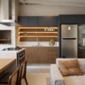 cozinha-integrada-com-churrasqueira-e-iluminacao-em-led-florianopolis
