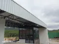 Estrutura metálica para cobertura de guarita e balança de pesagem instalada em Timbó.