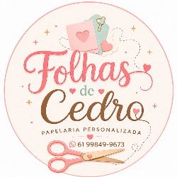 Papelaria Personalizada Folhas de Cedro