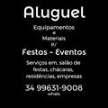 locação equipamento material festa evento uberlândia